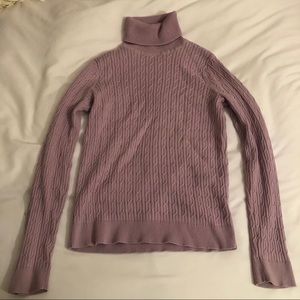 Talbots Cable Knit Turtleneck Sweater